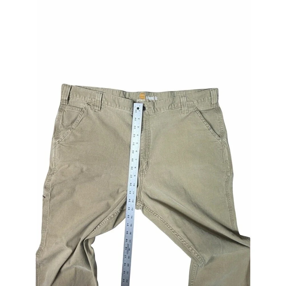 Carhartt Pants Mens Tag 42x30 (41x30) Canvas Relaxed Fit Straight Leg Workwear